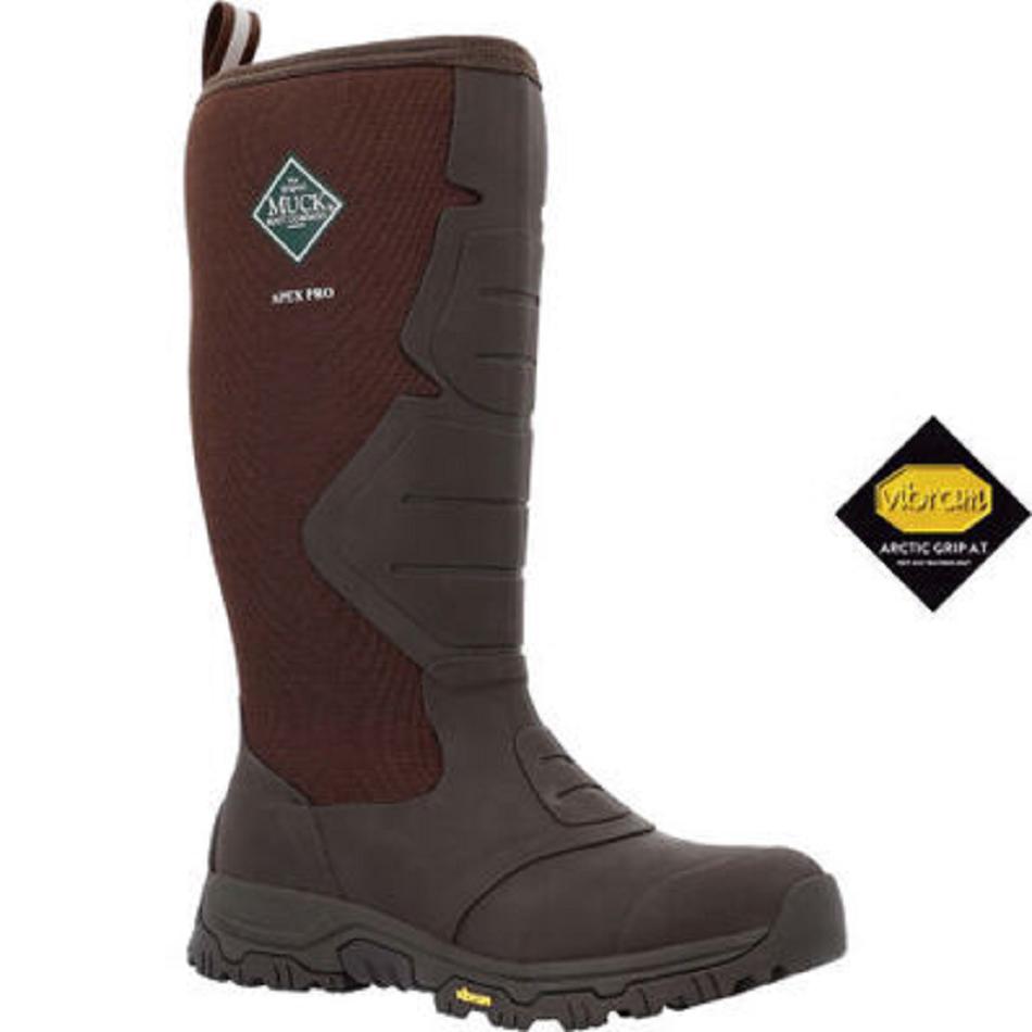 Muck Boot Apex Pro Vibram Arctic Grip All-Terrain Men\'s Snow Brown | US_BH5755