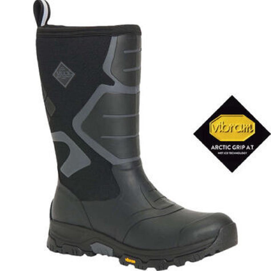 Muck Boot Apex Pro Vibram Arctic Grip All-Terrain Men\'s Hunt Black | US_MI8339