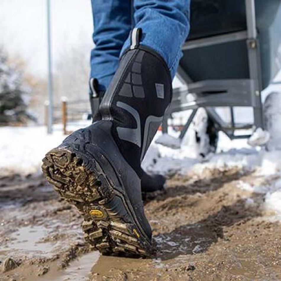 Muck Boot Apex Pro Vibram Arctic Grip All-Terrain Men's Tall Boot Black | US_TG8610