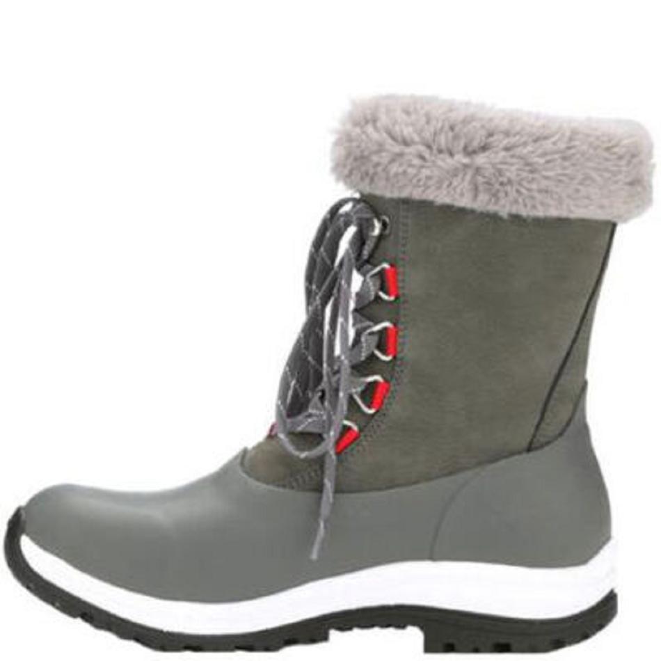 Muck Boot Apres Lace Arctic Grip Women's Shop All Grey | US_Q1431