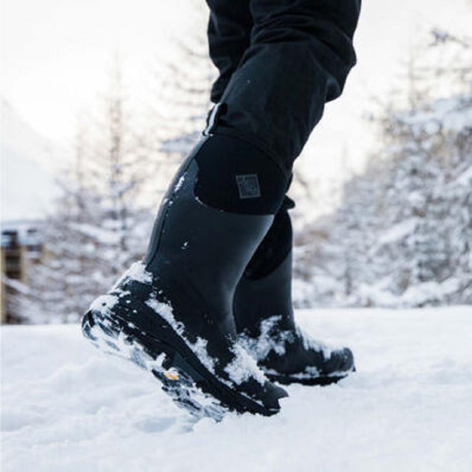 Muck Boot Arctic Ice Mid + Vibram Arctic Grip A.T. Men's Shop All Black | US_N1239