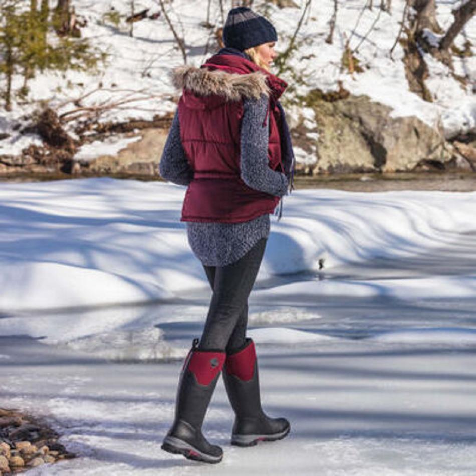 Muck Boot Arctic Ice Vibram Arctic Grip All-Terrain Tall Women's Snow Black | US_IM8294