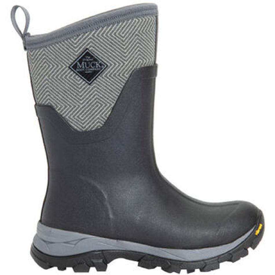 Muck Boot Arctic Ice Vibram Arctic Grip All-Terrain Mid Women's Snow Black | US_YJ8828