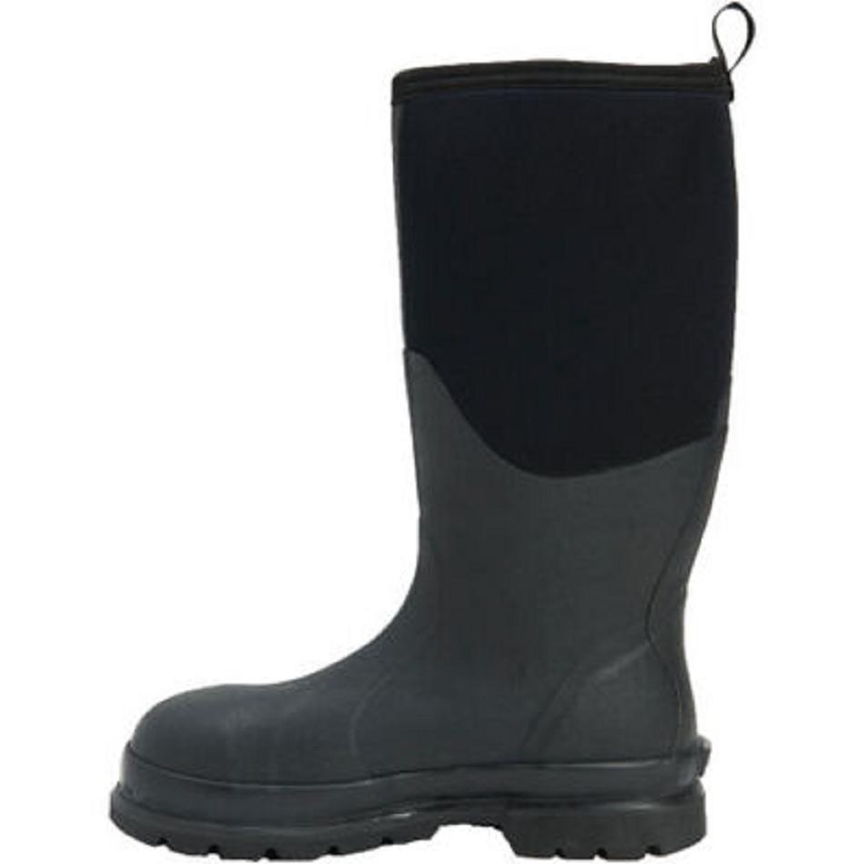 Muck Boot Chore Classic Steel Toe Fleece CSA Men's Tall Boot Black | US_AZ9240