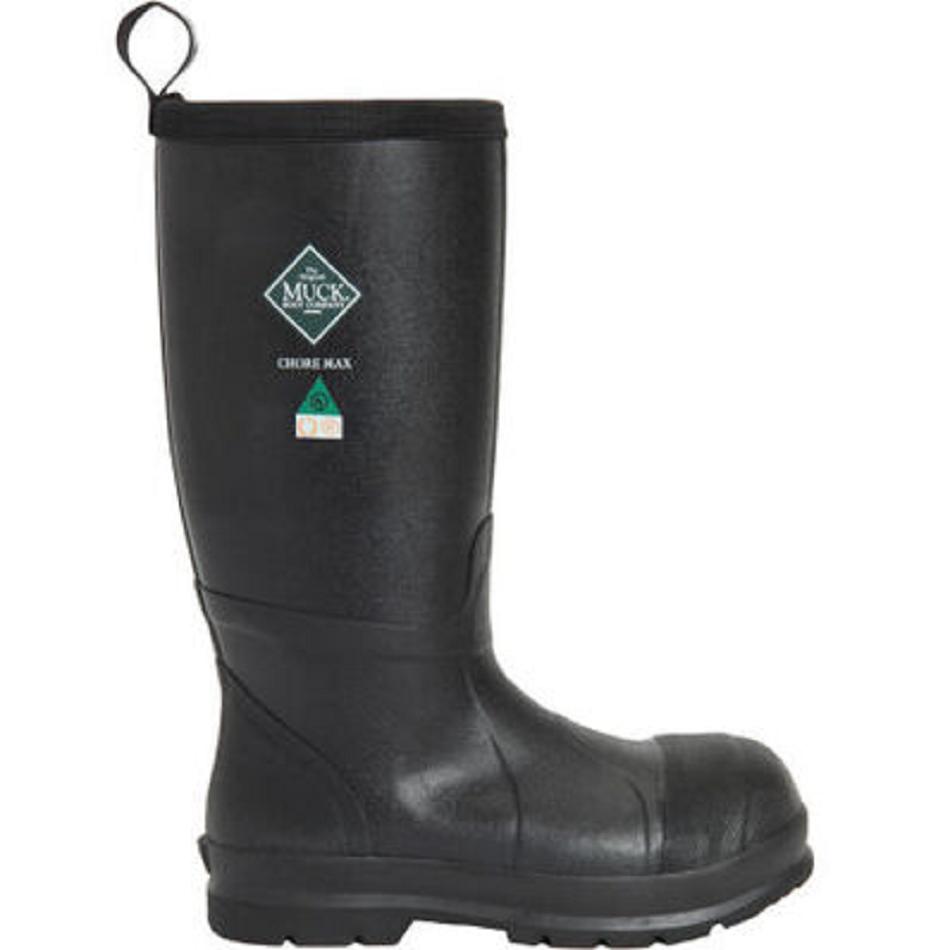 Muck Boot Chore Max Tall - CSA Resistant Comp Toe Men's Shop All Black | US_O8655