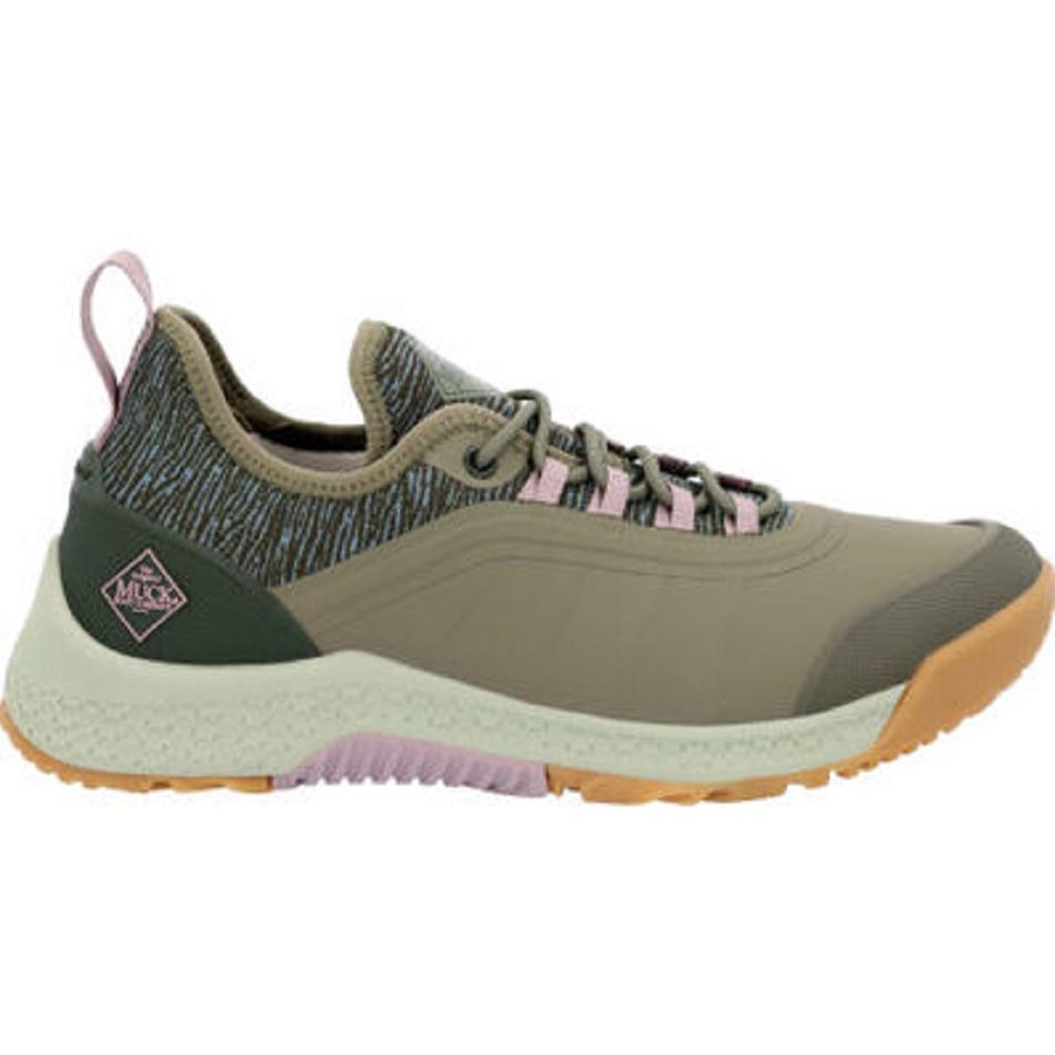 Muck Boot Lace Up Women's Outscape Olive | US_AS8772