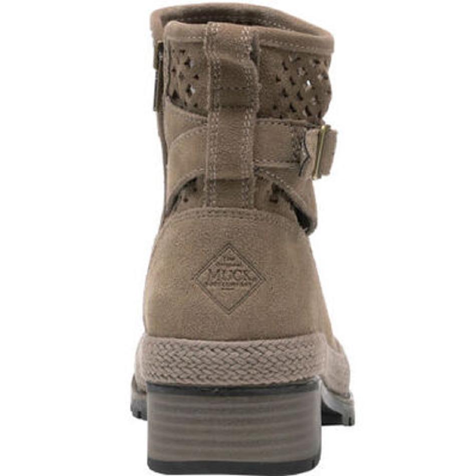 Muck Boot Liberty Ankle Waterproof Suede Women's Shop All Grey | US_V8745