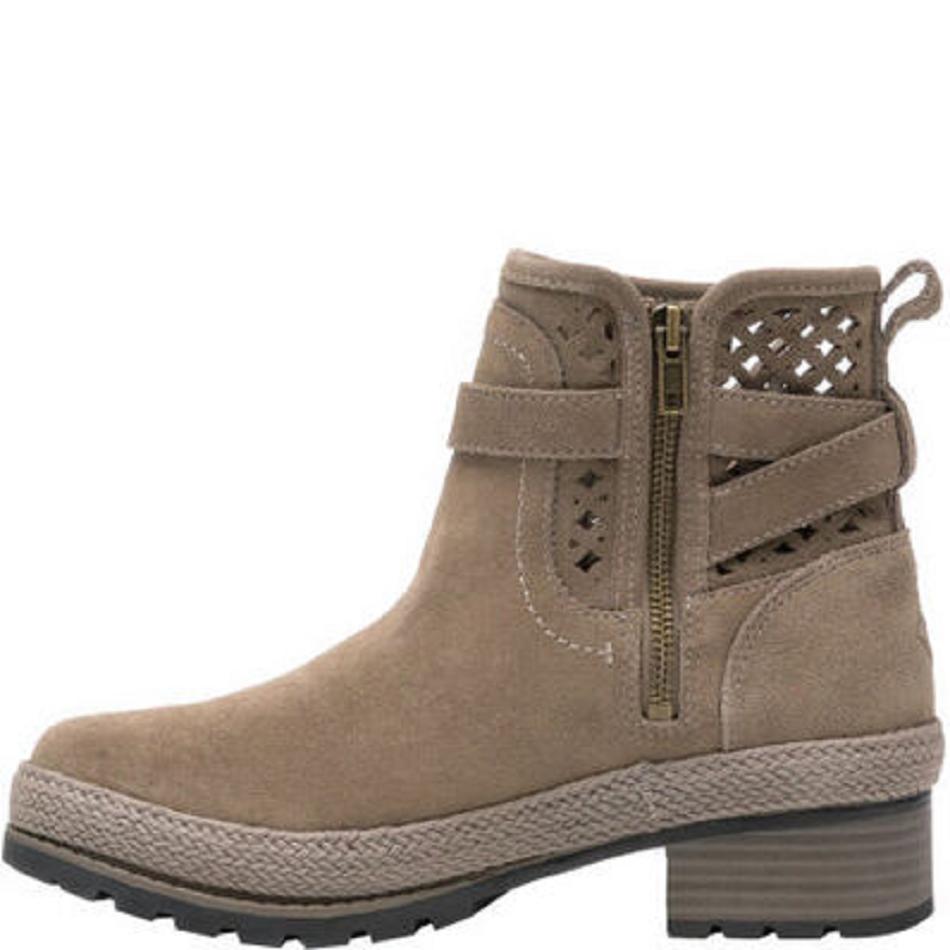 Muck Boot Liberty Ankle Waterproof Suede Women's Shop All Grey | US_V8745