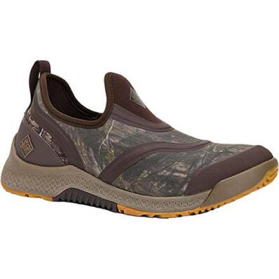 Muck Boot Mossy Oak Country DNA Outscape Slip On Men\'s Garden Brown | US_KO5417