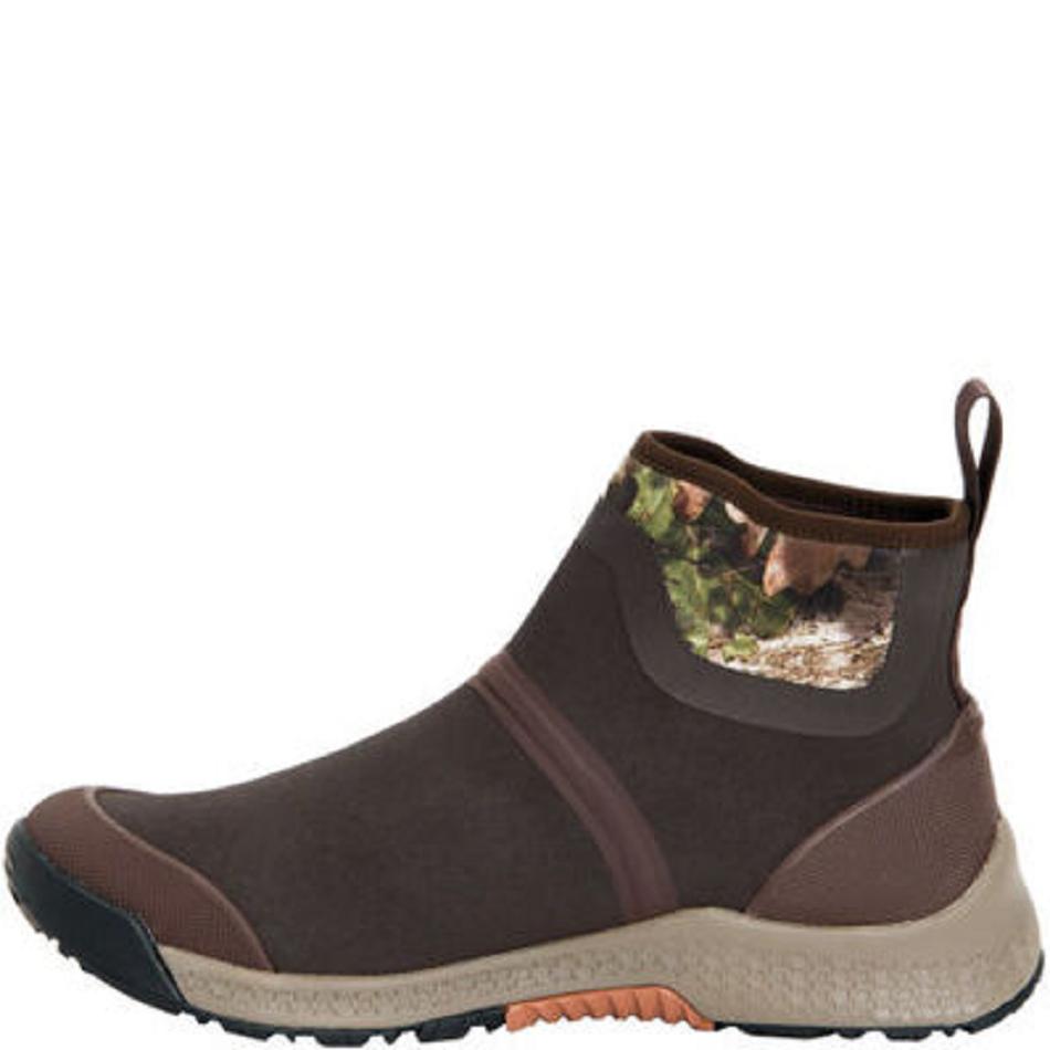 Muck Boot Mossy Oak Outscape Chelsea Slip On Men's Ankle Boots Brown | US_AS5825