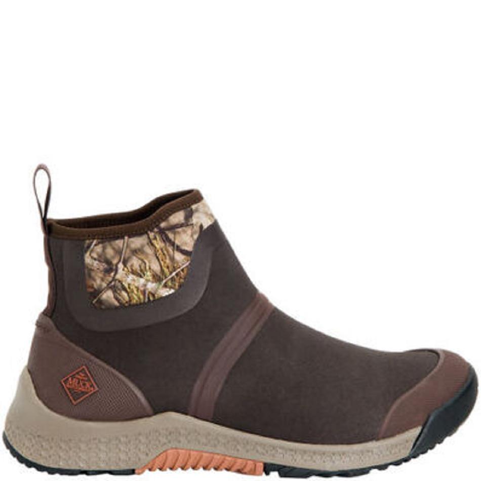 Muck Boot Mossy Oak Outscape Chelsea Slip On Men\'s Hunt Brown | US_BO5357