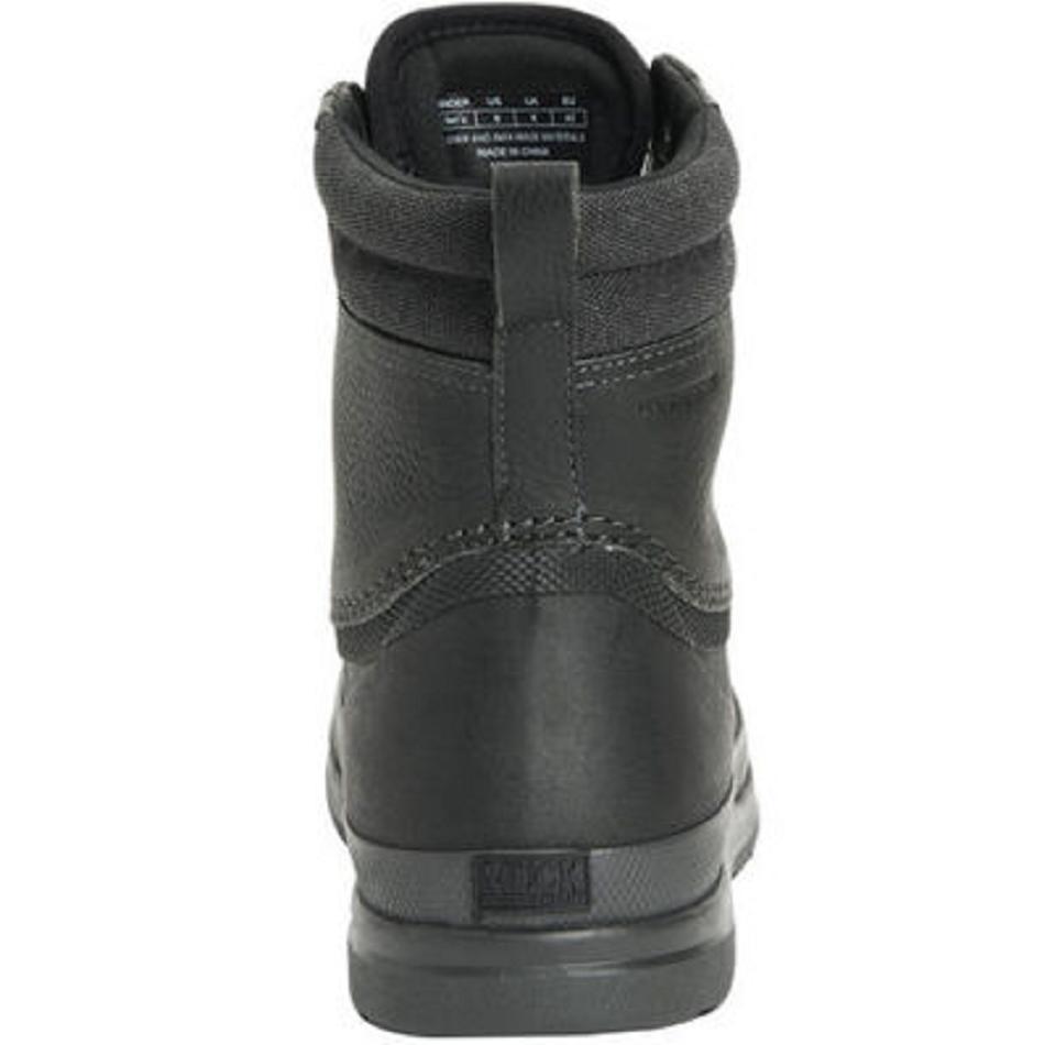 Muck Boot Originals Leather Duck Lace Men's Farm & Yard Black | US_Q8002