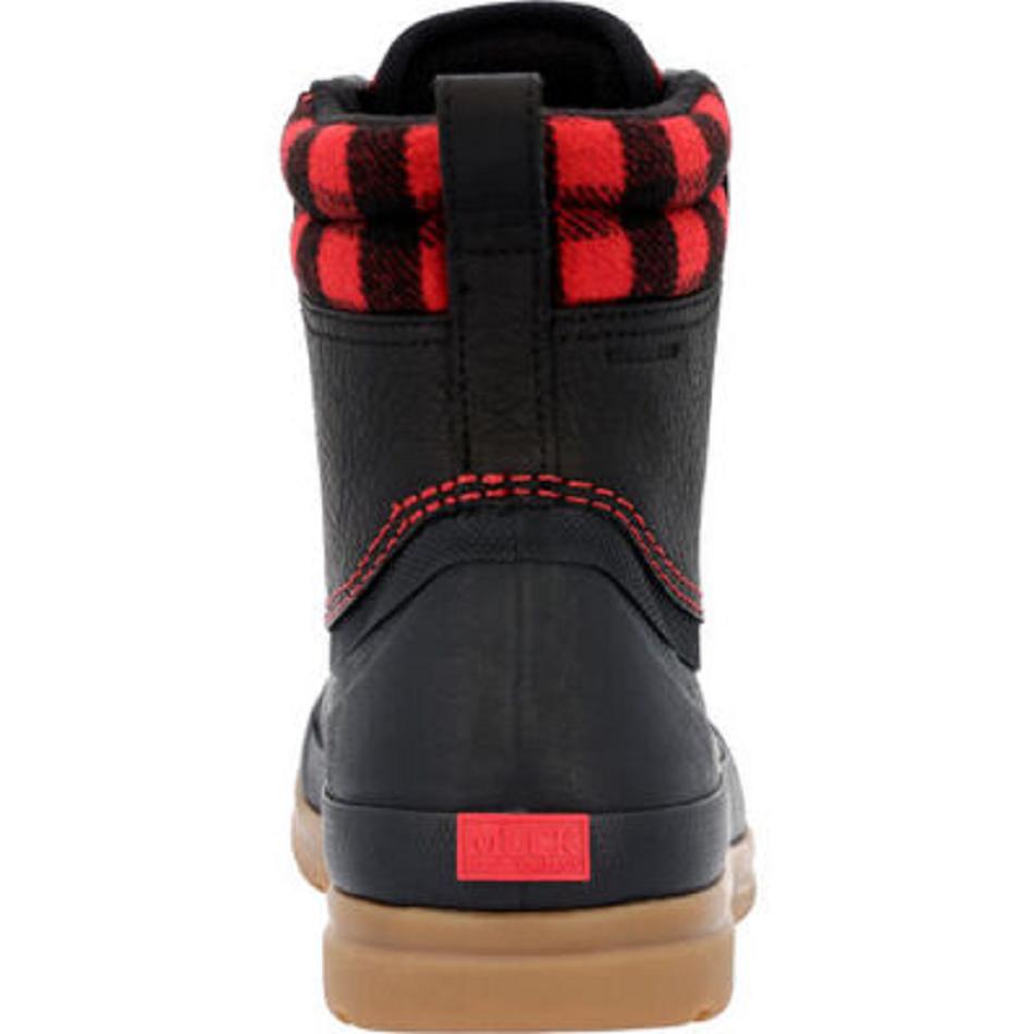 Muck Boot Originals Leather Duck Lace Women's Plaid Black | US_SG8346