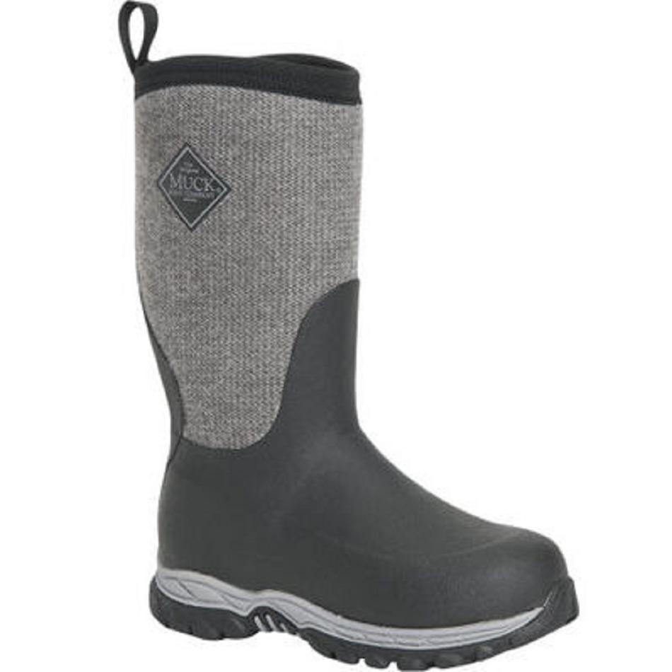 Muck Boot Rugged II Kid Snow Black | US_YJ6045