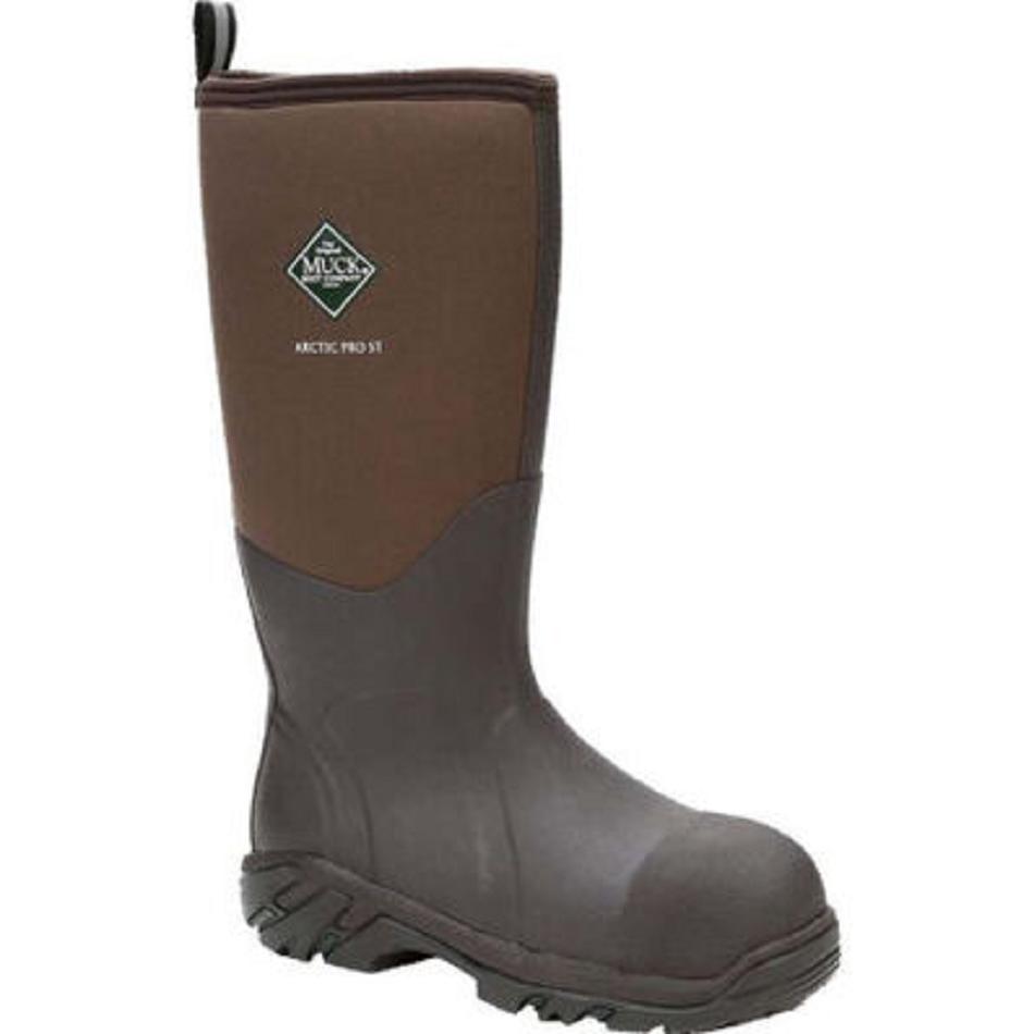 Muck Boot Steel Toe Arctic Pro Insulated Men\'s Tall Boot Brown | US_IM9149