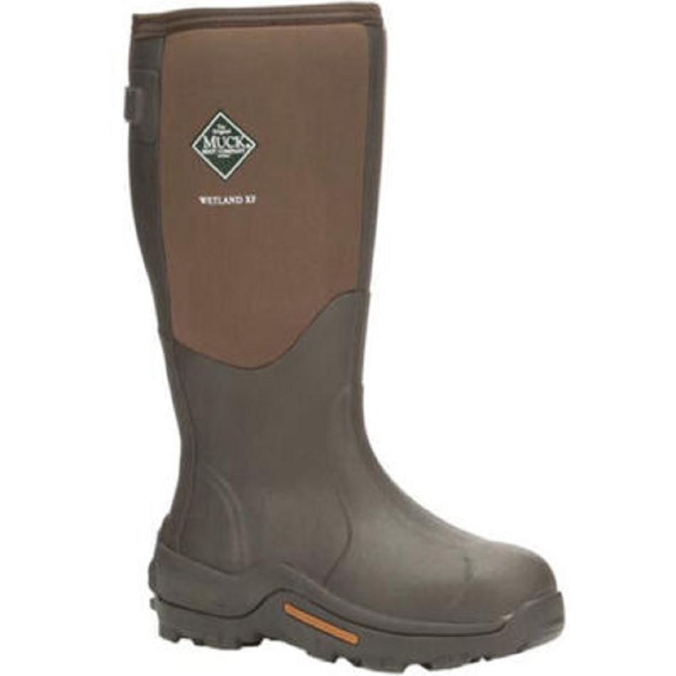 Muck Boot Wide Calf Wetland Men\'s Tall Boot Brown | US_XC3885