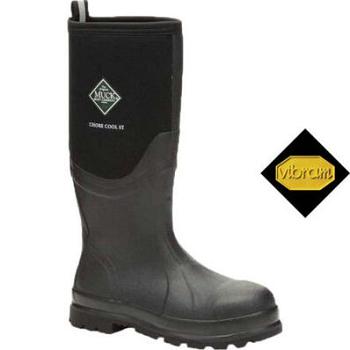 Muck Boot Chore Cool Tall Men's Steel Toe Boots Black | US_TC4568