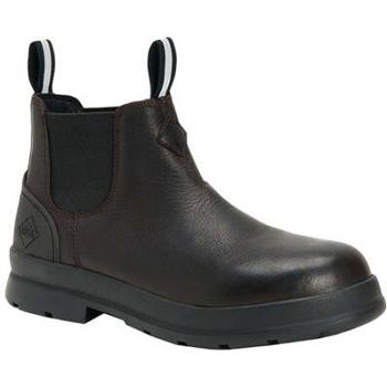 Muck Boot Chore Farm Leather Chelsea Men's Shop All Black | US_XC6887