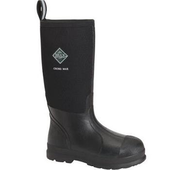 Muck Boot Chore Max Plain Toe Men's AntiViral Protection Black | US_UV4862