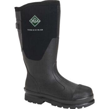 Muck Boot Chore Steel Toe Tall Wide Calf Women's Shop All Black | US_AS4639