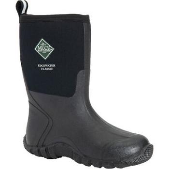 Muck Boot Edgewater Classic Mid Men's Shop All Black | US_YQ4288