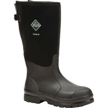 Muck Boot Wide Calf Chore Tall Men's Farm & Yard Black | US_BH1596